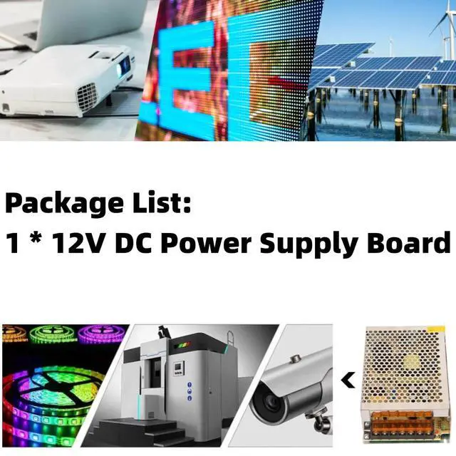 Alt view image 3 of 7 - Power Supply Board DC Industrial LED Switch Power Supply Driver Switching Power Converter Transformer Module(12V 10A)