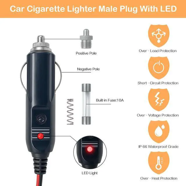 Alt view image 6 of 7 - Starlink Mini 12V Adapter - Power Supply Cable & Car Charger Accessories for Truck RV Stable Output(12V-24V to 30V 3.5A)