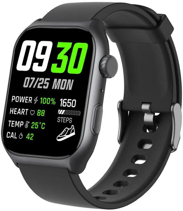 Main image of Android Smart Watch for Women - Bluetooth Call,Compatible with Android & iOS2.0" HD Screen, Heart Rate/Sleep/Step Tracker, 100+ Sports Modes,IP68 Waterproof Men Fitness Tracker (Black)