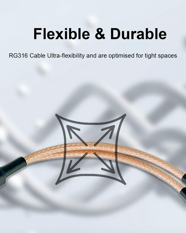 Alt view image 7 of 7 - 2-Way F Male to Dual Female RG6 Coax Splitter Cable, 50cm/19.68in Low Loss Weatherproof RG6 Coax Splitter, Enhanced Signal for TV Antenna, Satellite & Digital Receivers