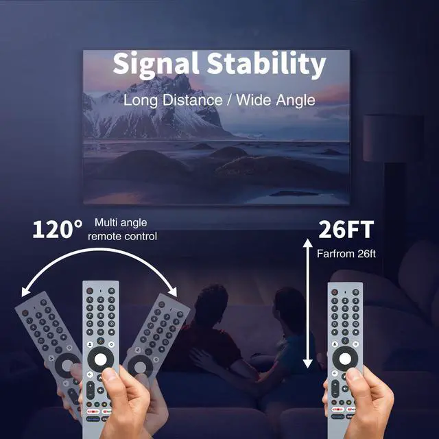 Alt view image 5 of 5 - Replacement Voice Remote for RM-C3293 JVC Smart LED LCD 4K HDTV TV | Voice Control,Easy pairing,Responsive control,Shortcut keys,Ergonomic design