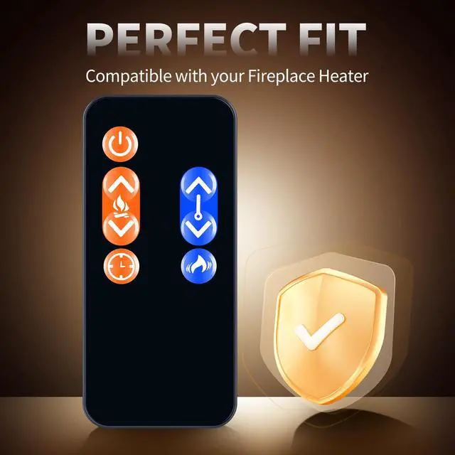 Alt view image 2 of 7 - Replacement Remote Control for Signature by Ashley Electric Fireplace Heater, Compatible with Models EF30-23B, EF16-23, EF30-30A, W100-101