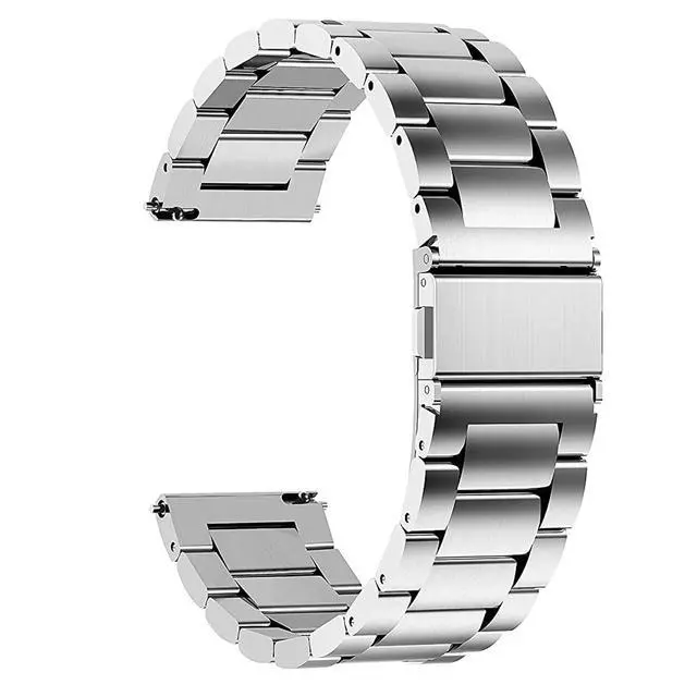 Alt view image 5 of 6 - Compatible for Aeac Smart Watch Bands, 20mm, 22mm Quick Release Stainless Steel Metal Replacement Straps Compatible for Aeac 1.32 Inches Round, W208 Plus, IDW19, IDW28, GTX12