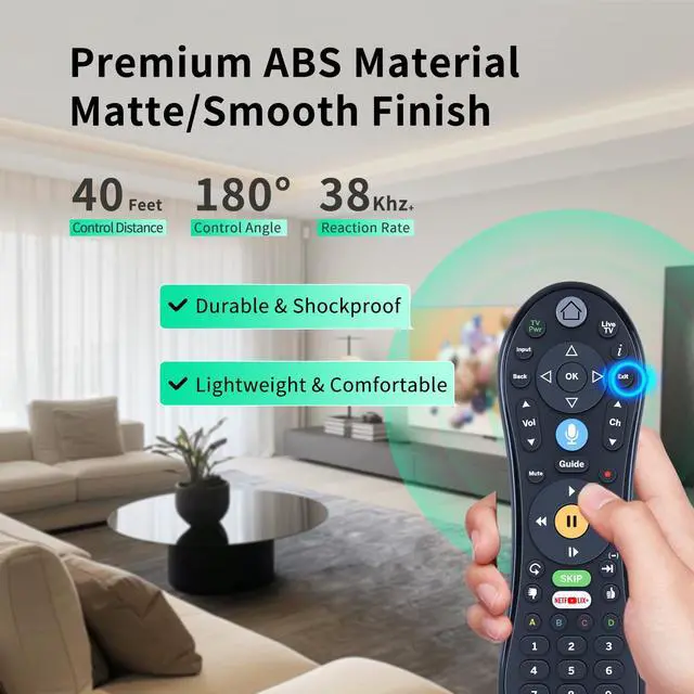 Alt view image 5 of 7 - New C00305 Replacement Voice Remote Control for Tivo Edge, Bolt, Roamio Plus and Pro, for TiVo Mini VOX, for TiVo LUX Remote