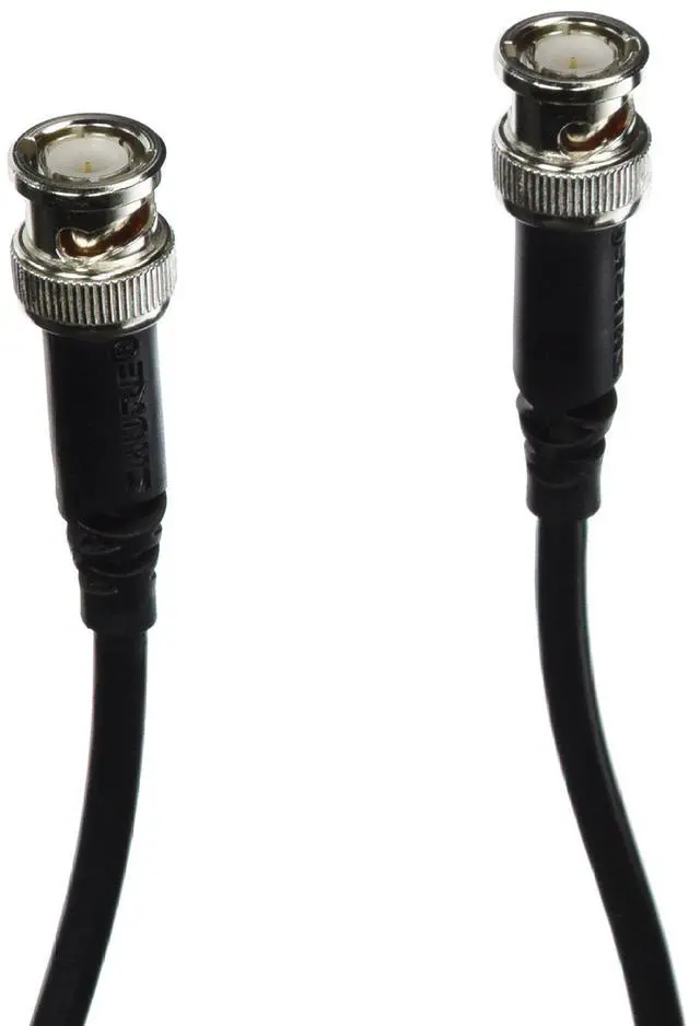 Alt view image 2 of 2 - UA802 2-Feet UHF Coaxial Antenna Cable, BNC-BNC, RG58C/U Type, Black