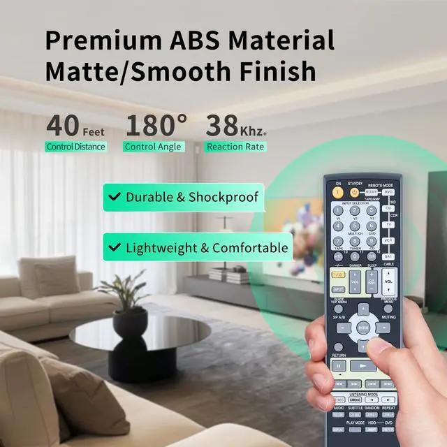 Alt view image 5 of 7 - RC-607M New Replace Remote Controller fit for Onkyo Home Theater AV Receiver TX-SR503 TX-SR503E TX-SR8350