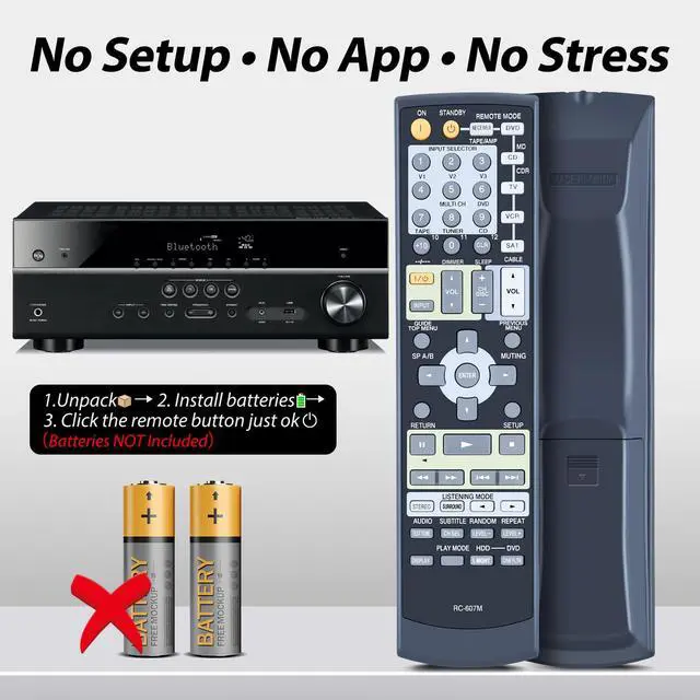 Alt view image 6 of 7 - RC-607M New Replace Remote Controller fit for Onkyo Home Theater AV Receiver TX-SR503 TX-SR503E TX-SR8350