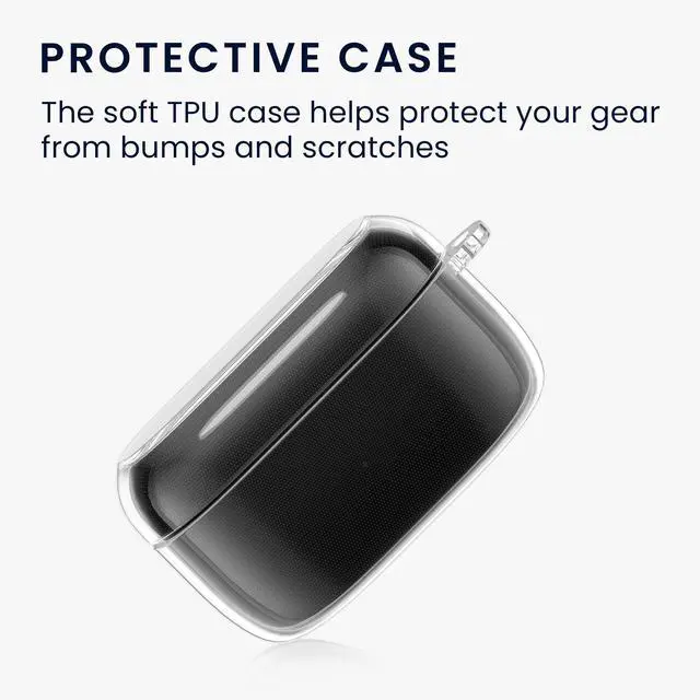 Alt view image 4 of 6 - Earphones Case for Technics EAH-AZ100 Case - Clear TPU Silicone Earbuds Cover - Transparent