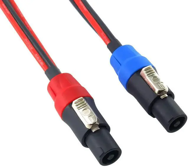 Alt view image 4 of 6 - 051 Speak-on 4-Pole to Dual RCA Break Out Splitter Cable Speakon Splitter Cable,for Speaker (Speakon to 1/4 TS)