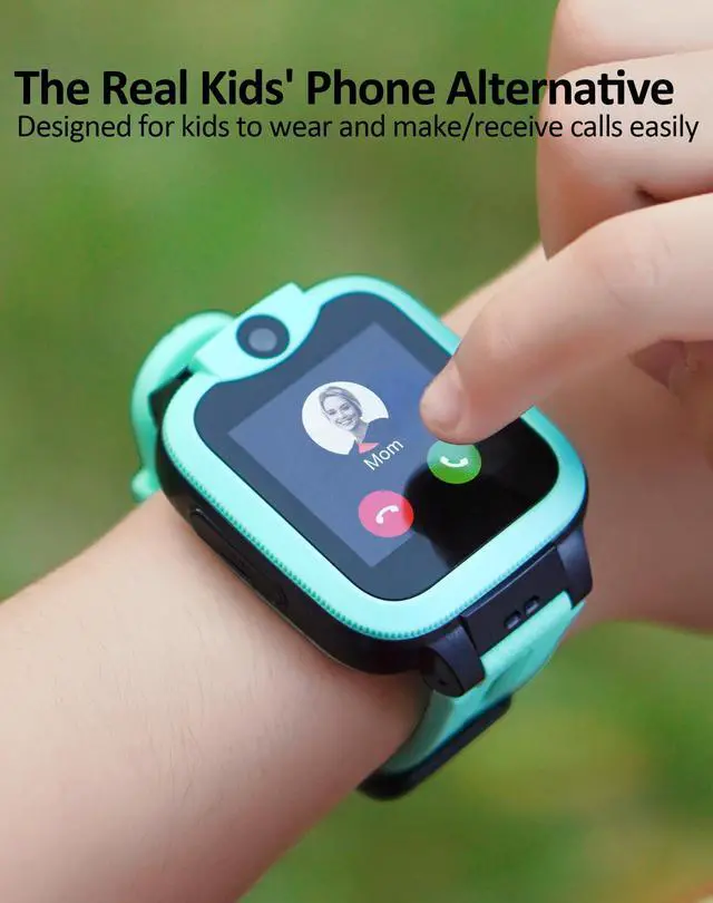 Alt view image 2 of 6 - KW2 4G Kids Smart Watch Phone with GPS Tracker, Calls, Green | Smartwatch for Kids with Safe Calling, Chats, Activity, Parental Controls, SOS Button, Class Mode