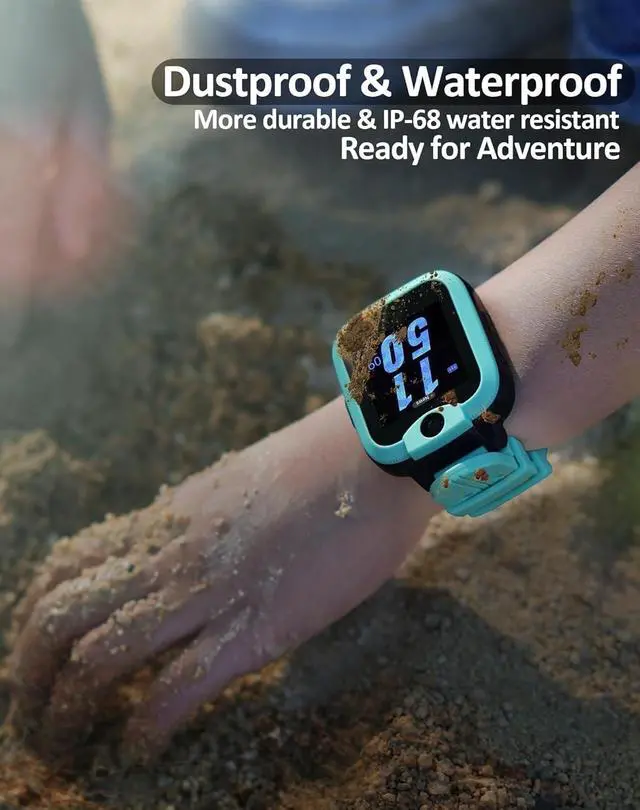 Alt view image 6 of 6 - KW2 4G Kids Smart Watch Phone with GPS Tracker, Calls, Green | Smartwatch for Kids with Safe Calling, Chats, Activity, Parental Controls, SOS Button, Class Mode