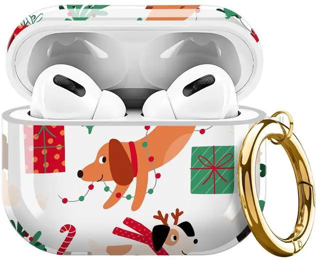 Main image of for Cute Airpods Pro 3 Case Clear, Soft TPU Air Pods Pro 3rd Generation Cover Protective Skin Girl Women with Gold Keychain for iPod Pro 3 Gen 2025 - Cute Cartoon Dogs.lnk
