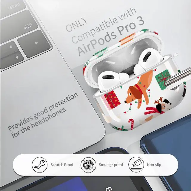 Alt view image 3 of 6 - for Cute Airpods Pro 3 Case Clear, Soft TPU Air Pods Pro 3rd Generation Cover Protective Skin Girl Women with Gold Keychain for iPod Pro 3 Gen 2025 - Cute Cartoon Dogs.lnk