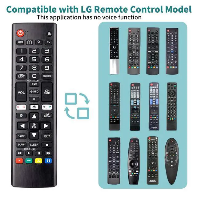 Alt view image 2 of 7 - Pack of 3 Fit LG TV Remote with Soft Protective Cover & Hook | 3-Pack Value,No Setup Needed,Glow-In-The-Dark Silicone Protective Case, Color Distinction,Anti-Loss, Durable & Shock-Resistan