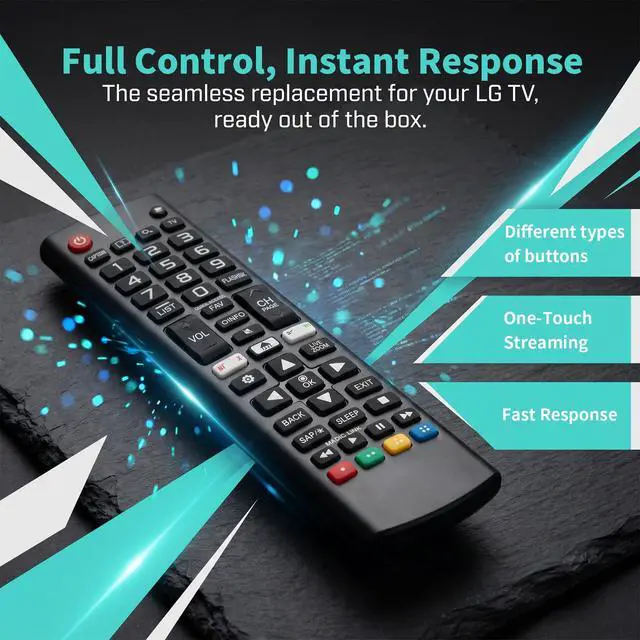 Alt view image 3 of 7 - Pack of 3 Fit LG TV Remote with Soft Protective Cover & Hook | 3-Pack Value,No Setup Needed,Glow-In-The-Dark Silicone Protective Case, Color Distinction,Anti-Loss, Durable & Shock-Resistan