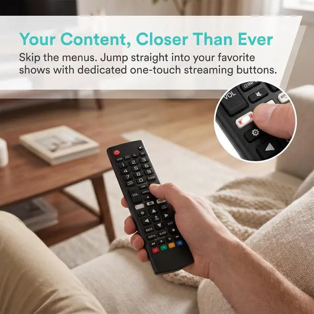 Alt view image 4 of 7 - Pack of 3 Fit LG TV Remote with Soft Protective Cover & Hook | 3-Pack Value,No Setup Needed,Glow-In-The-Dark Silicone Protective Case, Color Distinction,Anti-Loss, Durable & Shock-Resistan