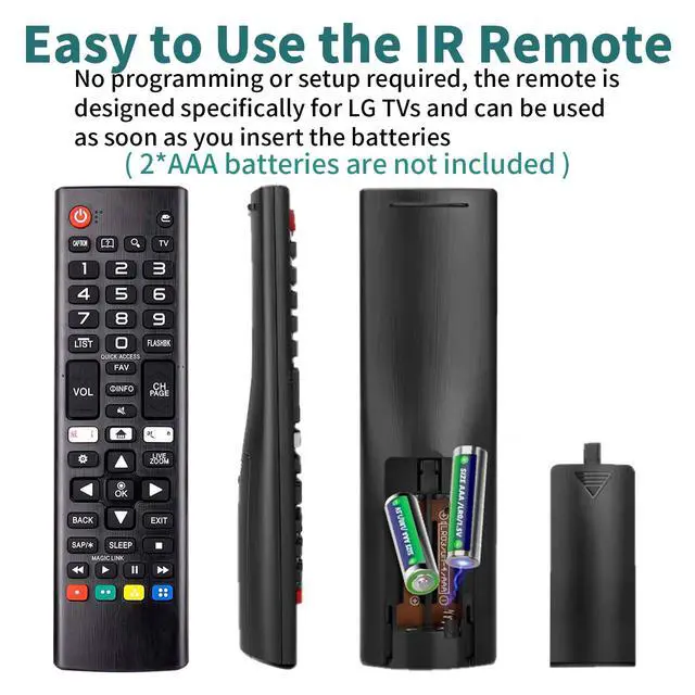 Alt view image 6 of 7 - Pack of 3 Fit LG TV Remote with Soft Protective Cover & Hook | 3-Pack Value,No Setup Needed,Glow-In-The-Dark Silicone Protective Case, Color Distinction,Anti-Loss, Durable & Shock-Resistan