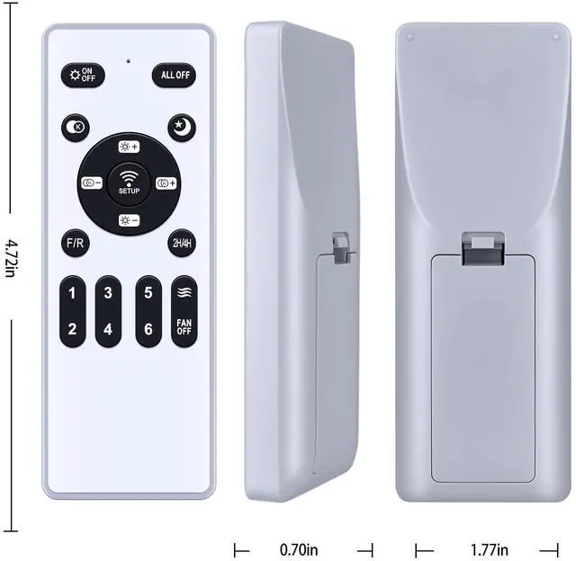 Alt view image 5 of 6 - New Replacement Remote Control for ZOUQILAI/Depuley Ceiling Fan
