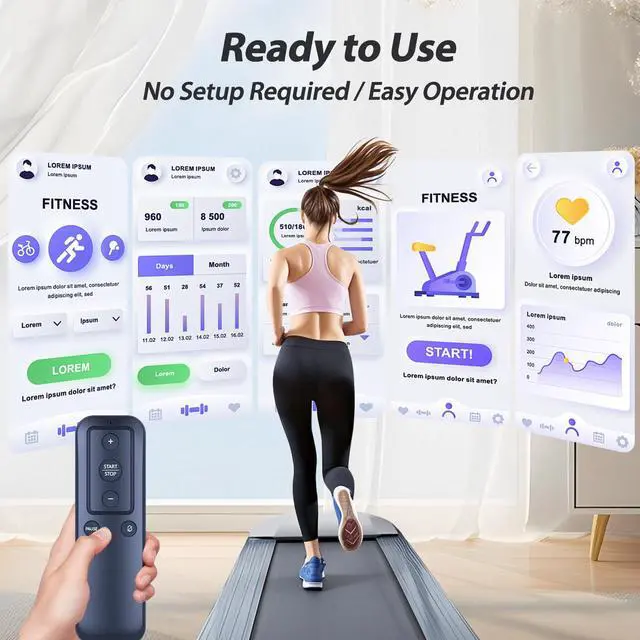 Alt view image 4 of 7 - New Treadmill Remote Control Replacement fit for WELLFIT N3826A T10-1 T04-3 WP001-3 W09-1-BL WFWP011 WP009 WP021BB-02 Incline Walking Pad
