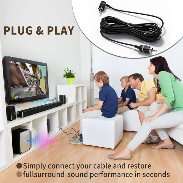 Alt view image 4 of 7 - 26.2Ft Satellite Speaker Cable Compatible with Vizio V51 M51 SB3651 SB36514 SB4051 SB4251 Surround Sound System Replacement Rear Speaker Wire(Gray)