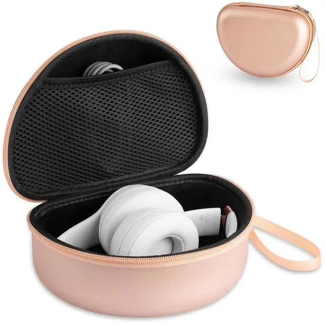 Main image of Hard Headphone Case for Beats Studio Pro/Solo 4/Studio 3/Solo 3/Solo 2 Wireless Noise Cancelling Headphones, Over Ear Headphone Carrying Travel Case with Mesh Pocket for Storage Accessories