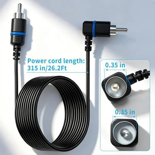 Alt view image 2 of 7 - 26.2Ft Satellite Speaker Cables Compatible with Vizio V51 M51 SB3651 SB36514 SB4051 SB4251 Surround Satellite Speaker Replacement Extension Cord (Blue)