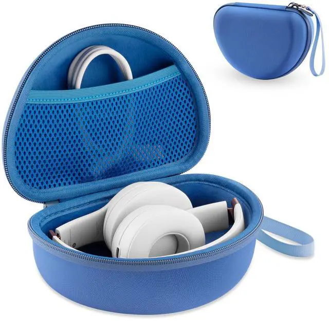 Main image of Hard Headphone Case for Beats Studio Pro/Solo 4/Studio 3/Solo 3/Solo 2 Wireless Noise Cancelling Headphones, Over Ear Headphone Carrying Travel Case with Mesh Pocket for Storage Accessories