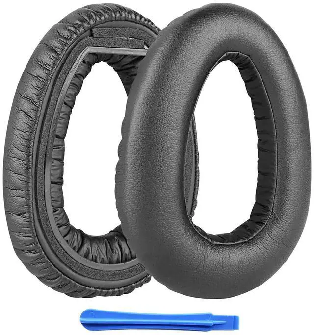 Main image of Replacement Ear Pads Cushions for Sennheiser PXC 550 PXC 550-II Wireless MB 660 PXC480 Series Headphones Earpads, Headset Leather Ear Cups Repair Parts (Black Cushions for Sennheiser PXC 550)