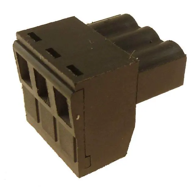 Alt view image 4 of 5 - 3-Pin Power Plug (Black) for Audio Devices