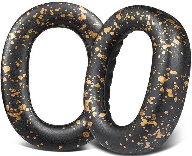 Main image of Earpads Replacement for Jabra Evolve2 85 UC/Evolve 2 85 MS Wireless Headset (Do Not fit Elite 85H), Ear Pads Cushions with Softer Protein Leather, Noise Isolation Foam - Black Gold
