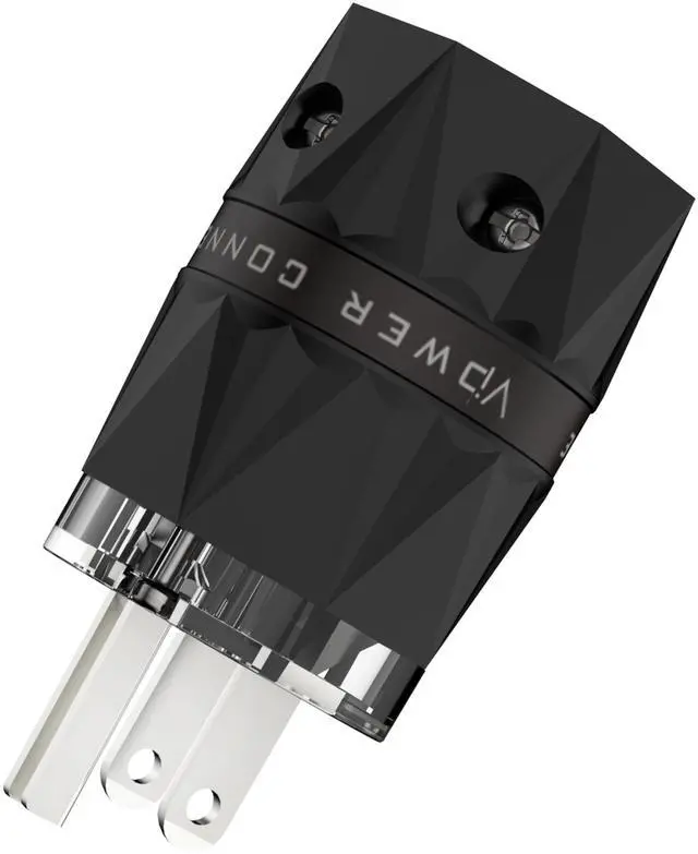 Main image of HiFi Power Plug, Silver-Plated Pure Copper, VM503S, Non-Magnetic, 15A/125V AC Mains Plug, Audio Grade Power Plug, Set Screws, Hi-End US Power Connector for DIY Audiophile Power Cord