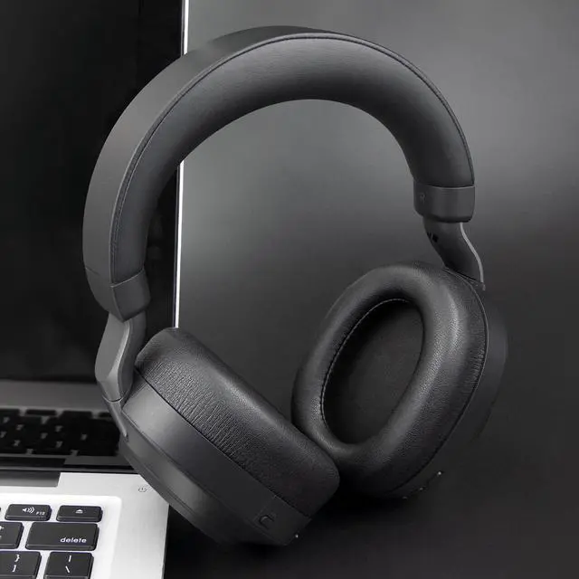 Alt view image 3 of 6 - Ear Cushions for Jabra Evolve2 85 - Black | (Not Fit Elite 85H), Earpads for Evolve2 85 UC/MS Wireless Headphones