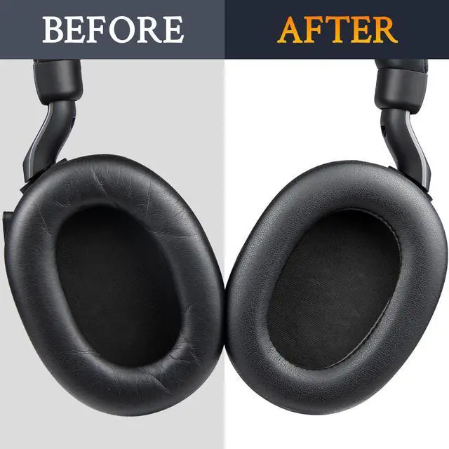 Alt view image 6 of 6 - Ear Cushions for Jabra Evolve2 85 - Black | (Not Fit Elite 85H), Earpads for Evolve2 85 UC/MS Wireless Headphones