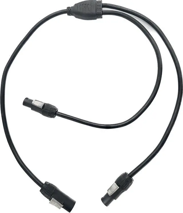 Main image of True1 Two-Fer/Y-Split Adaptor, Male to Dual Female 3 Power Cable, 14 AWG