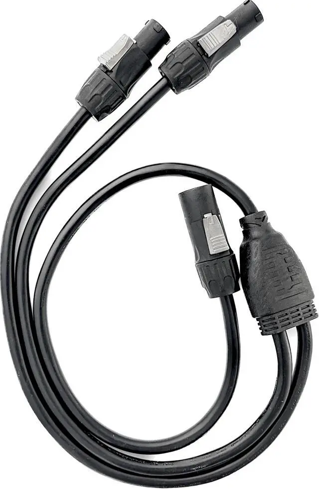 Alt view image 2 of 7 - True1 Two-Fer/Y-Split Adaptor, Male to Dual Female 3 Power Cable, 14 AWG