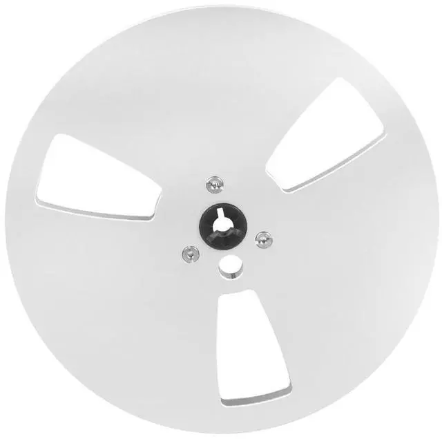 Main image of 1/4 7 Inch Nab Aluminum Metal Reel, Aluminum Alloy Universal Empty Take Up Reel to Reel, Small Hub for TEAC/ReVox Studer, 3 hold