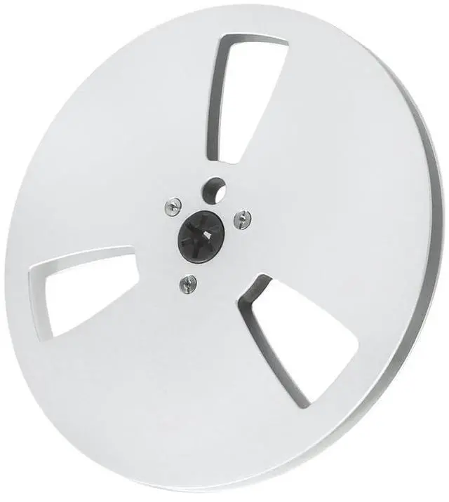 Alt view image 7 of 7 - 1/4 7 Inch Nab Aluminum Metal Reel, Aluminum Alloy Universal Empty Take Up Reel to Reel, Small Hub for TEAC/ReVox Studer, 3 hold