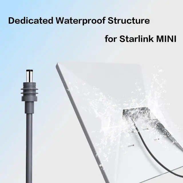 Alt view image 4 of 7 - Starlink Mini DC Cable 6.6FT/2M,18AWG Replacement Extension Cord | Male to Male Power SupplyWaterproof Charging Cbale for Truck RV Outdoor