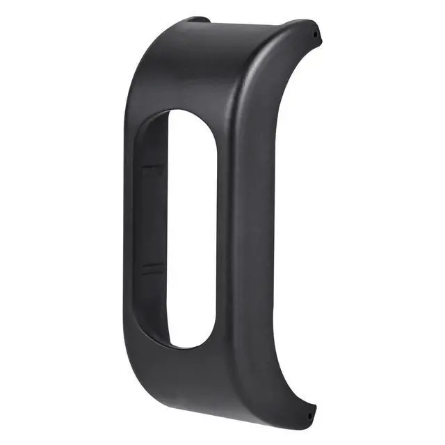 Alt view image 2 of 4 - Leather & Silicone Mixed Strap Compatible with vivosmart 5 Replacement Watch band with New Transparent Case M/L