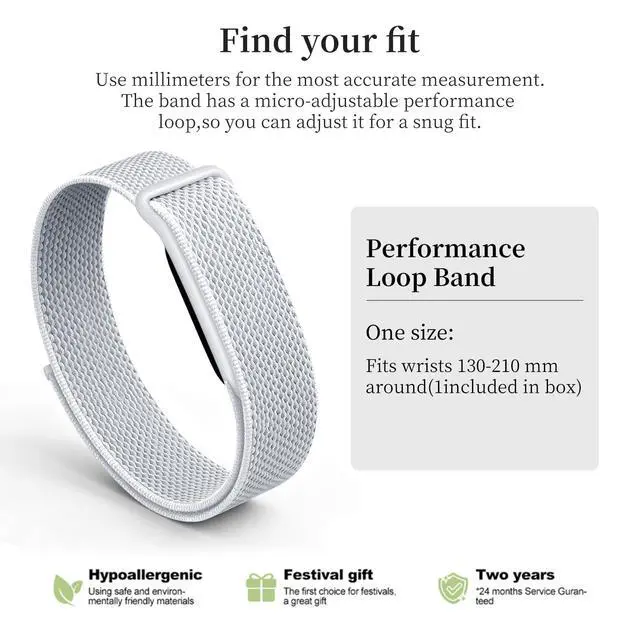 Alt view image 5 of 6 - Nylon Sport Band Compatible with Google Fitbit Air,Soft Breathable Wristband Replacement Compatible with Fitbit Air Fitness,Micro-Adjustable Performance Loop for Screenless Tracker