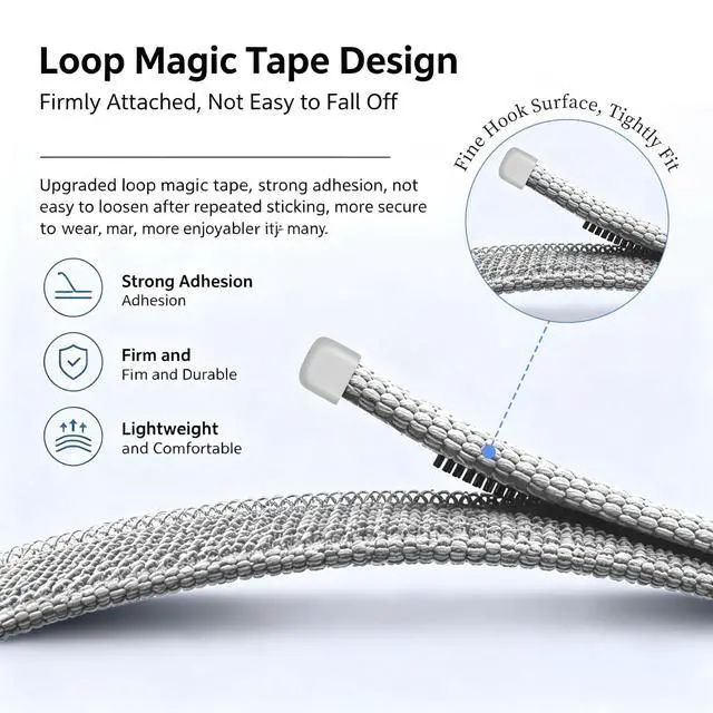 Alt view image 2 of 6 - Nylon Sport Band Compatible with Google Fitbit Air,Soft Breathable Wristband Replacement Compatible with Fitbit Air Fitness,Micro-Adjustable Performance Loop for Screenless Tracker