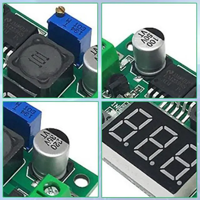 Alt view image 2 of 7 - 5 PCS LM2596 DC-DC Step Down Buck Power Convert Module, 4.0-40V Input to 1.25-37V Output Adjustable Voltage Regulator, Buck Converter with LED Voltmeter Display
