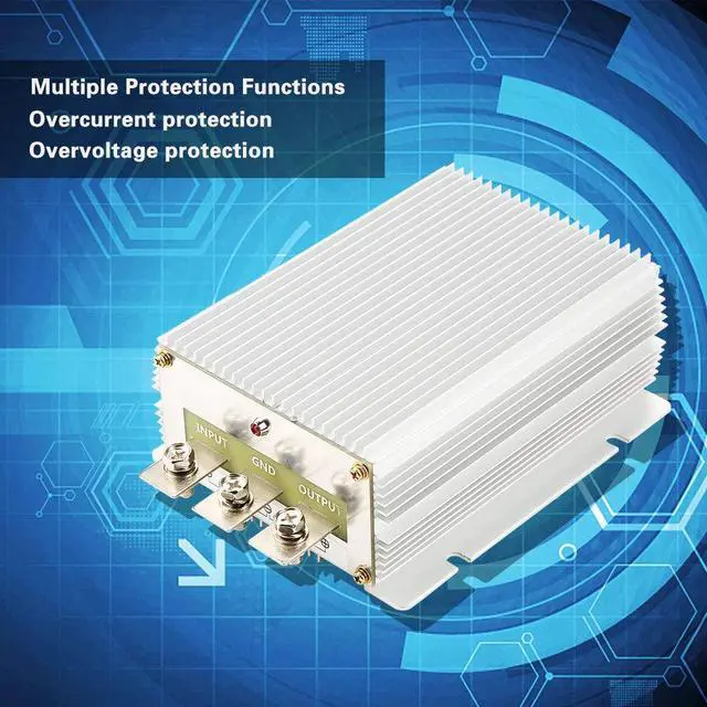 Alt view image 6 of 7 - DC DC Power Supply Converter, 24V to 12V 60A 720W Step Down Voltage Regulator Module with Die Cast Aluminum Shell for Automotive Marine Solar Applications