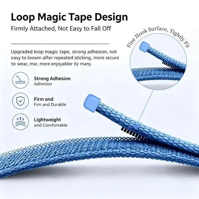 Alt view image 2 of 6 - Nylon Sport Band Compatible with Google Fitbit Air,Soft Breathable Wristband Replacement Compatible with Fitbit Air Fitness,Micro-Adjustable Performance Loop for Screenless Tracker