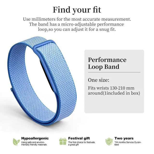 Alt view image 4 of 6 - Nylon Sport Band Compatible with Google Fitbit Air,Soft Breathable Wristband Replacement Compatible with Fitbit Air Fitness,Micro-Adjustable Performance Loop for Screenless Tracker