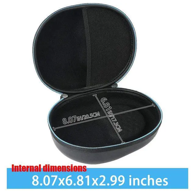 Alt view image 3 of 7 - Hard Travel Case for Full Size Headphone | Compatible with Most Headphone, Shockproof, Impact-resistant, Protective Storage Box, Smooth Zipper