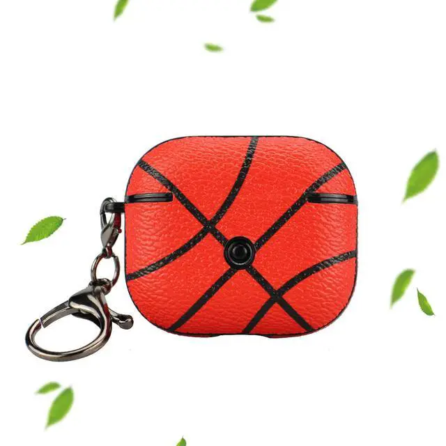 Alt view image 5 of 5 - for AirPods 3 Case,Shock Resistant Basketball Case Cover for AirPods 3,with Keychain,Front LED Visiblenot pro 3