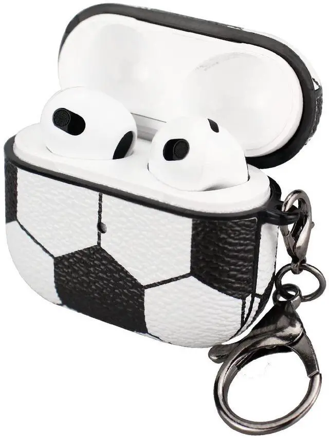 Main image of for AirPods 3 Case, Full Protective Durable Soccer Case Cover for Apple AirPods 3,with Keychain Front Led Visiblenot pro 3