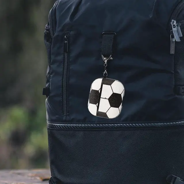 Alt view image 4 of 5 - for AirPods 3 Case, Full Protective Durable Soccer Case Cover for Apple AirPods 3,with Keychain Front Led Visiblenot pro 3