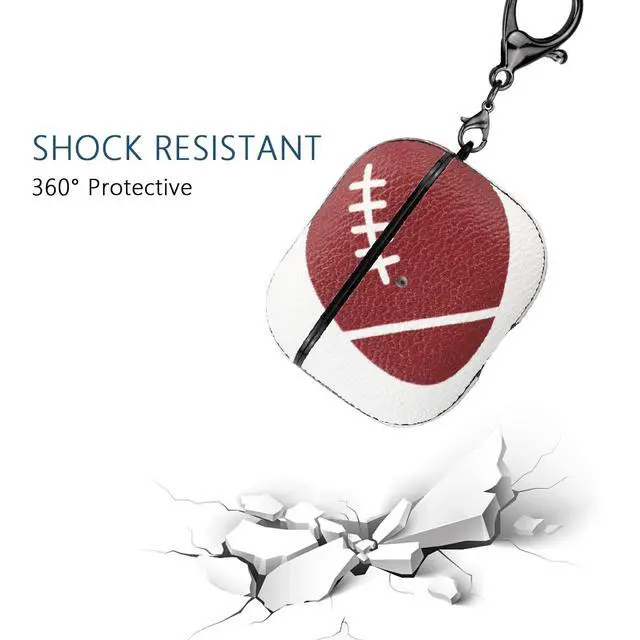 Alt view image 2 of 5 - Soccer Case for AirPods Case Cover,Anti Scratch Football AirPods 3 Case Cover,with Keychain Front led Visiblenot pro 3